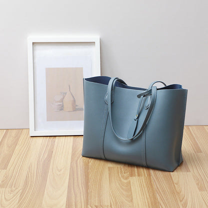 Large Capacity PU Tote Bag for Women – Everyday Shoulder Bag