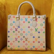 Luxury Multicolor Print Large Tote Bag for Women